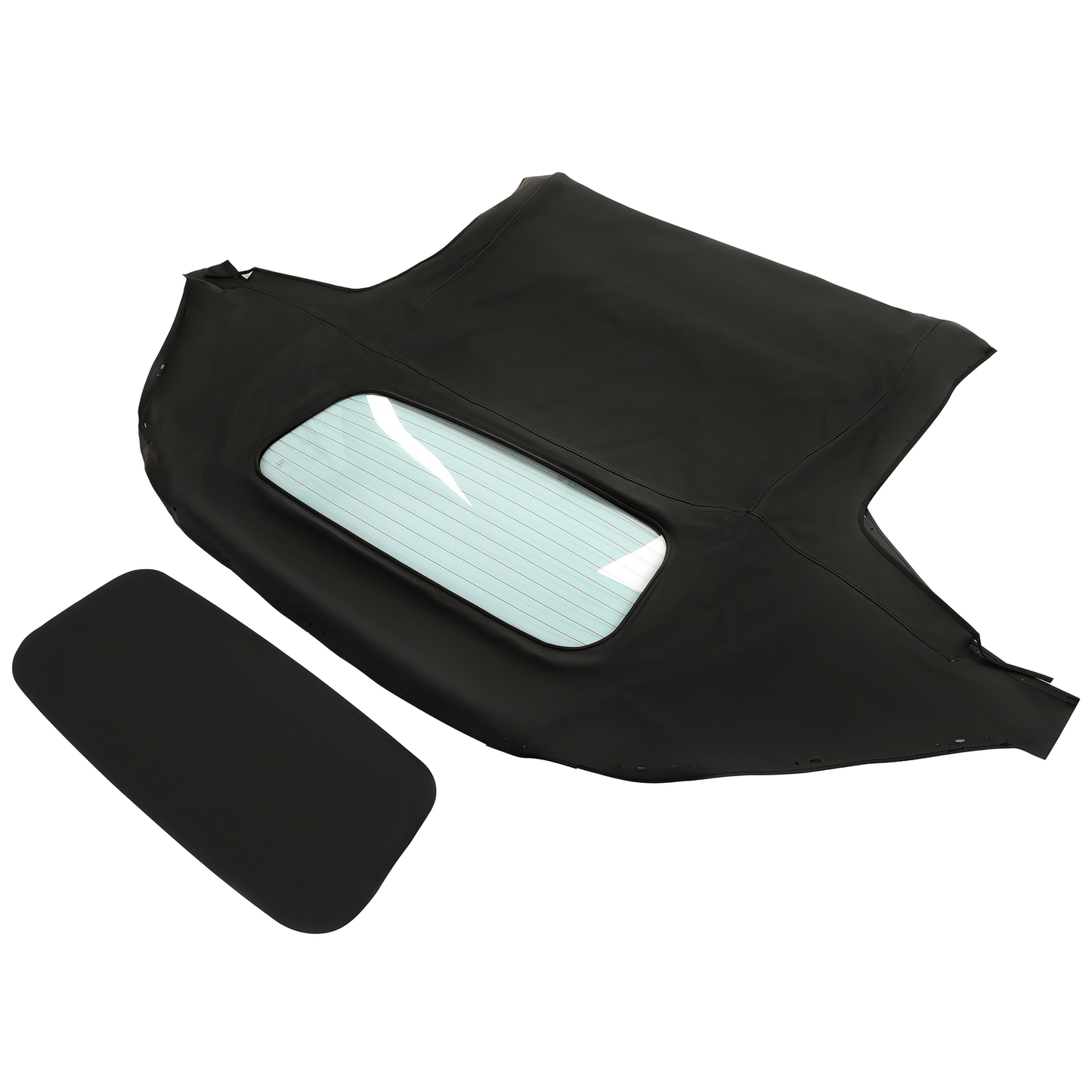 Capote souple noire décapotable avec lunette arrière en verre 10-18-MIA-003R MA1003-2 pour Mazda Miata 1990-1997 1999-2005