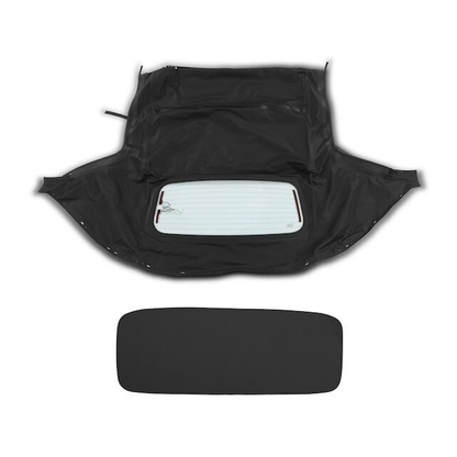 Capote souple noire décapotable avec lunette arrière en verre 10-18-MIA-003R MA1003-2 pour Mazda Miata 1990-1997 1999-2005