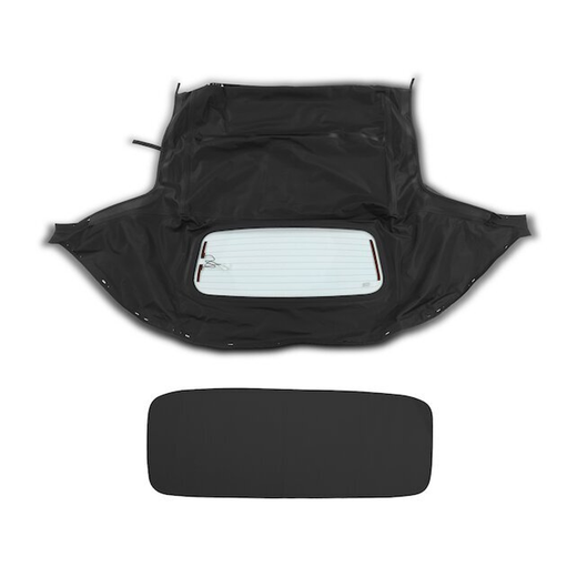 Black Convertible Soft Top w Glass Window 10-18-MIA-003R MA1003-2 for Mazda Miata 1990-1997 1999-2005 - KUDUPARTS