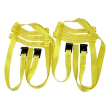 Sangles d'arrimage pour panier de roue de voiture, ensemble de filets de roue, crochet plat pour chariot de remorquage robuste