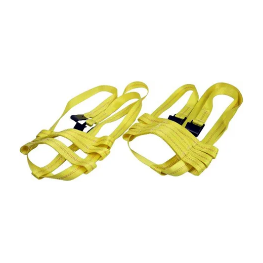 Car Tire Basket Tiedown Straps Wheel Net Set Flat Hook for Heavy Duty Tow Dolly - KUDUPARTS