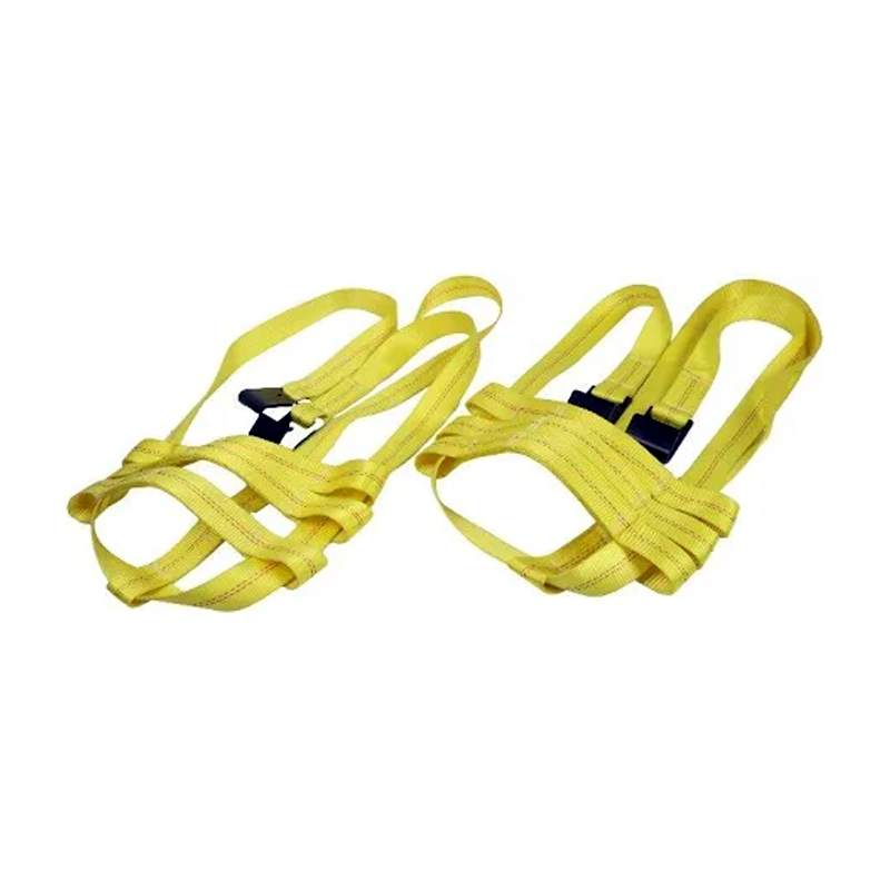 Car Tire Basket Tiedown Straps Wheel Net Set Flat Hook for Heavy Duty Tow Dolly - KUDUPARTS