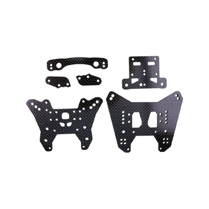Kit de tour d'amortisseurs en fibre de carbone BQNA32066PC pour voiture RC Arrma Fireteam 6S BLX EXB