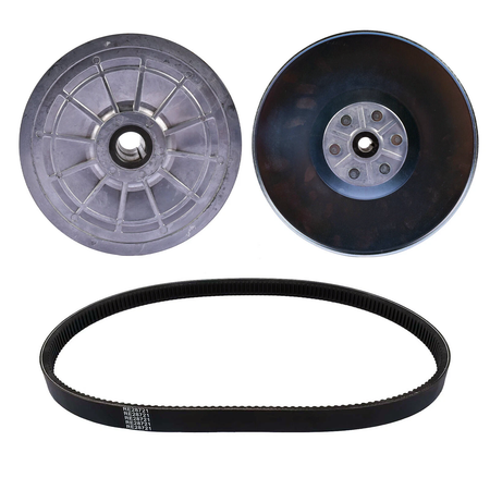 Clutch & Belt Kit AM108520 AET10637 RE28721 for John Deere Gator AMT600 AMT622 AMT626 - KUDUPARTS
