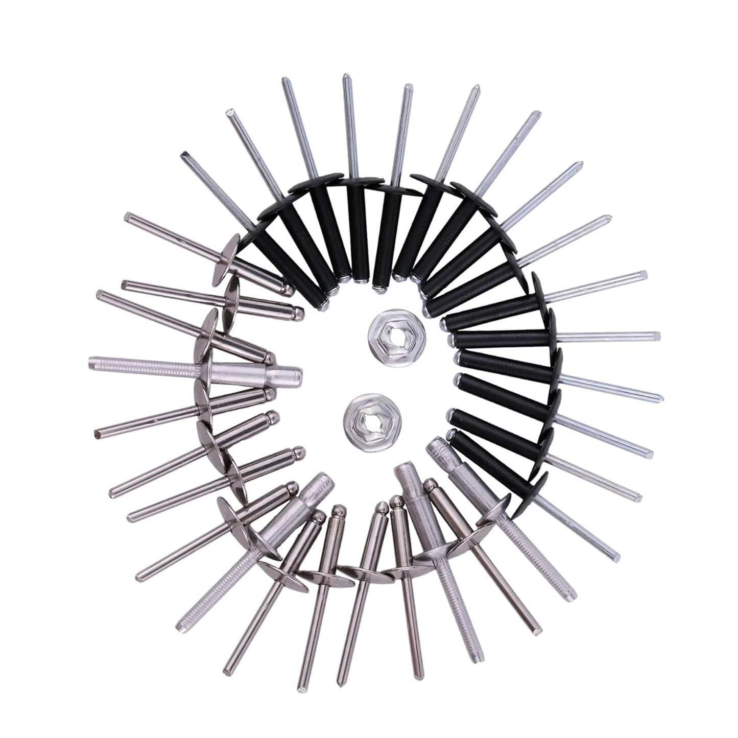 Kit complet de rivets de carrosserie 608456 750102PKG pour voiturette de golf EZ-GO TXT essence et électrique (à partir de 1994).