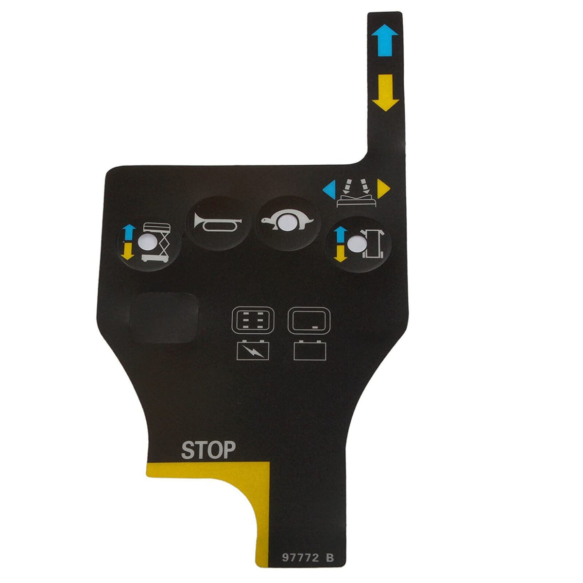 Control Box Overlay Decal 4130000862001 for LGMG Electric Scissor Lift AS0812E AS1012E SS0407E - KUDUPARTS