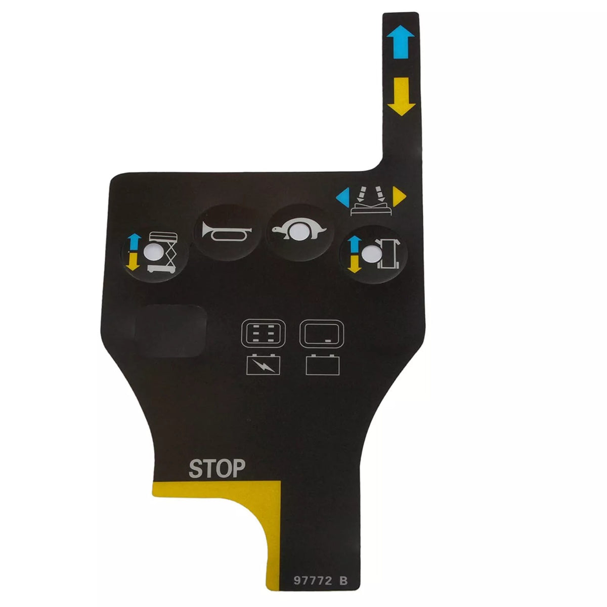 Control Box Overlay Decal 4130000862001 for LGMG Electric Scissor Lift AS0812E AS1012E SS0407E - KUDUPARTS