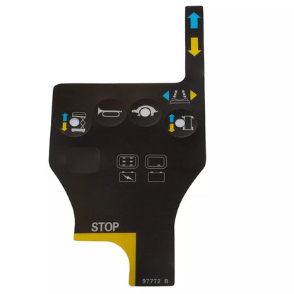 Autocollant de boîtier de commande 4130000862001 pour élévateur à ciseaux électrique LGMG AS0812E AS1012E SS0407E