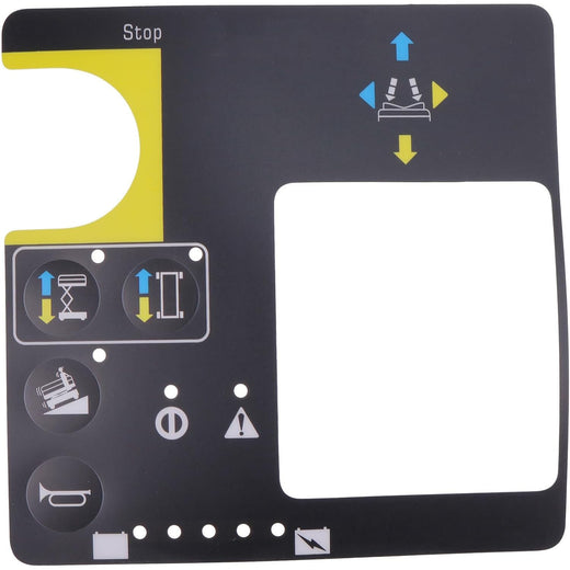 Control Box Overlay Decal 78673 78673GT for Genie Scissor Lift GS-1530 GS-1532 GS-1930 GS-1932 GS-2032 GS-2046 GS-2632 GS-2646 GS-3246 - KUDUPARTS