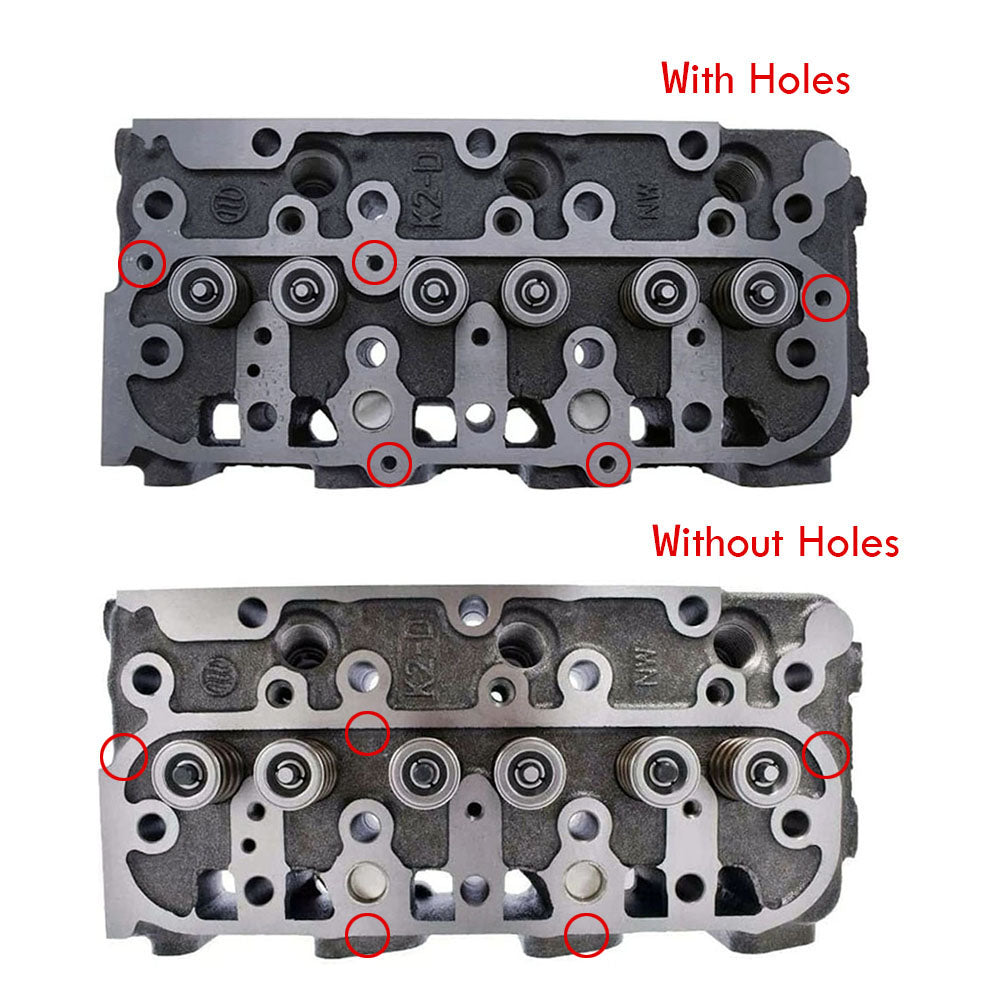 D1305 Complete Cylinder Head for Kubota B7610 B2100 B26 B2620 B2410 F2400 RTV1100 Mower ZD28 ZD331 Tractor B2710HSD F3060 F3060-R - KUDUPARTS