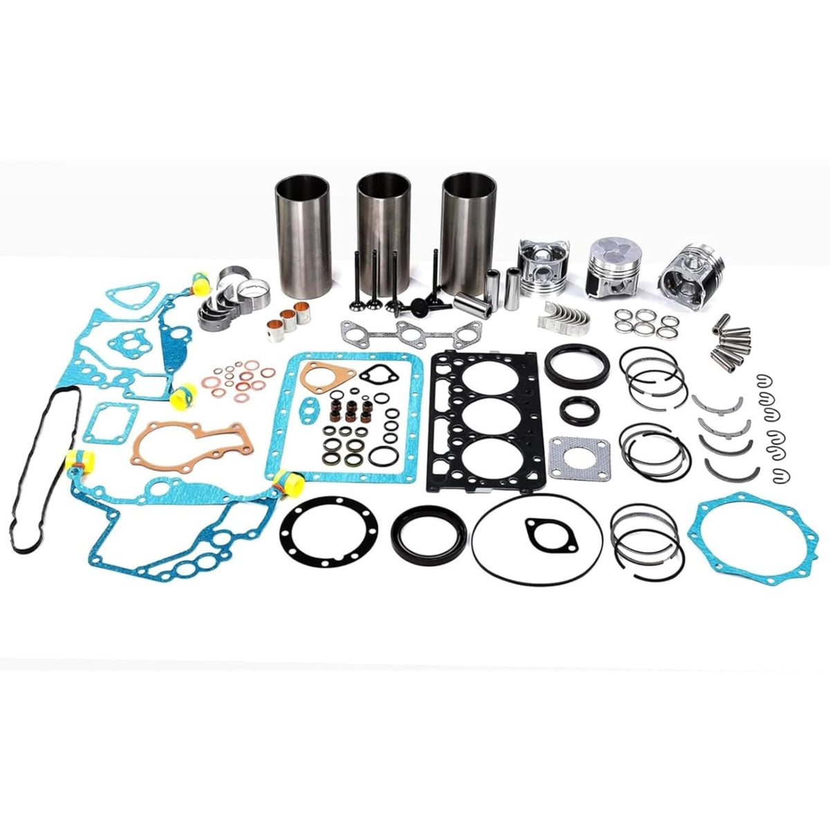 D750 Full Overhaul Head Gasket Kit 6668691 6630548 6630549 for Kubota Engine Bobcat Excavator 320 220 Skid Steer Loader 453 443 - KUDUPARTS