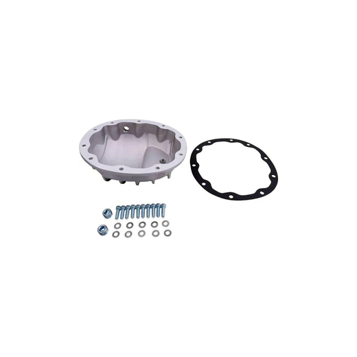 Dana 35 Finned Raw Finish Rear Aluminum Differential Cover 4908XKIT for Jeep TJ XJ YJ 1984-2006 - KUDUPARTS