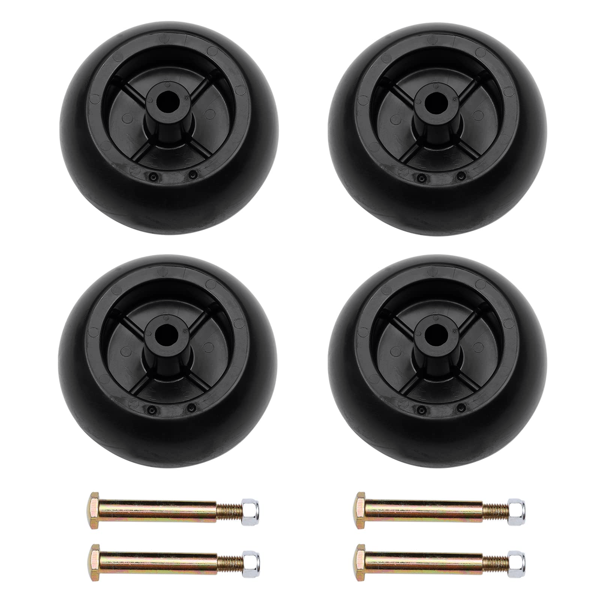 Deck Wheel Kit 753-04856A 734-03058 for Ariens Cub Cadet Excel Hustler John Deere MTD Murray Simplicity Toro Wright Mfg - KUDUPARTS