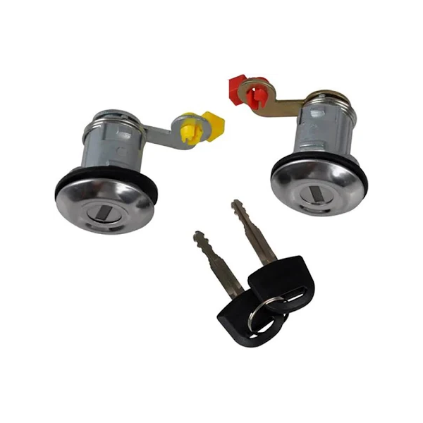 Door Lock Cylinder Set With Key 69051-16250 69052-16230 for Toyota Tercel 1.5L L4 1995-2000 - KUDUPARTS
