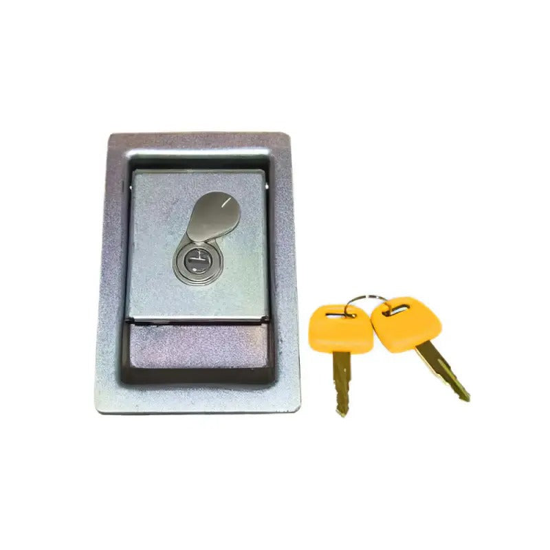 Door Side Lock With 2 Keys for Sany Excavator SY255 SY195 SY215 SY135 SY115 SY245 SY235 - KUDUPARTS