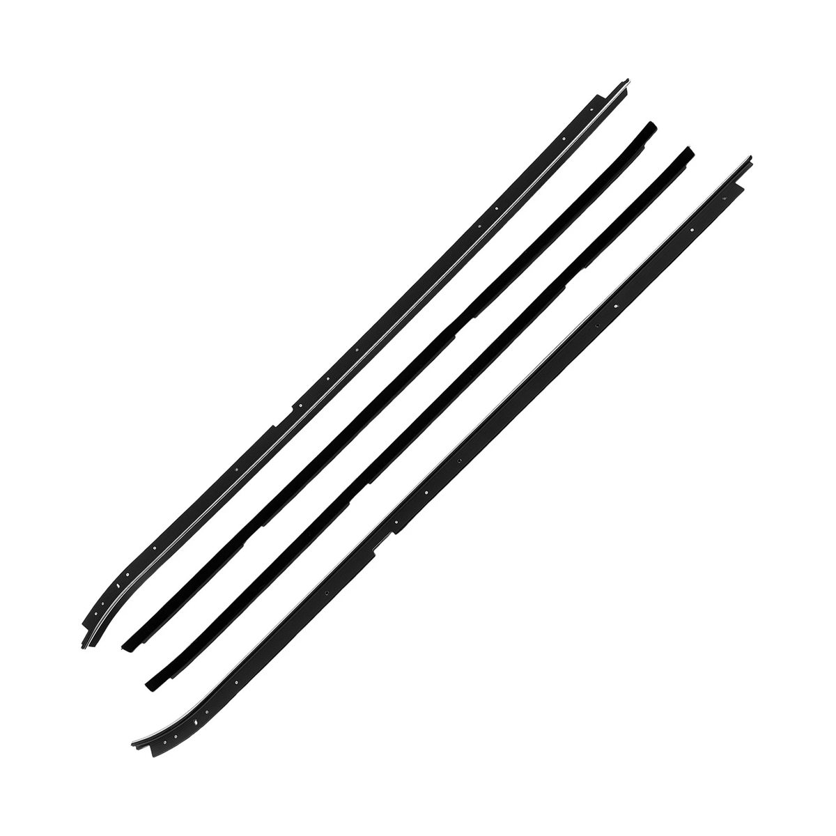 Door Window Sweep Felt Kit 85742 for 1981-1988 Oldsmobile Cutlass Supreme Calais Buick Regal - KUDUPARTS