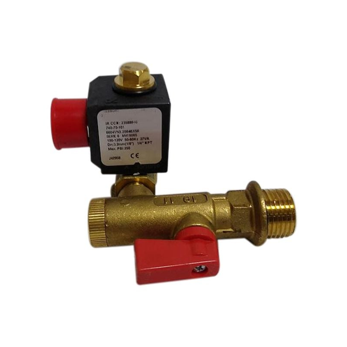Drain Solenoid Valve 23588940 for Ingersoll Rand Screw Air Compressor R Series 75KW - KUDUPARTS