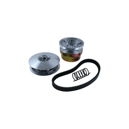 Drive Driven Clutch & Belt Kit J55-G6260-00-00 for Yamaha 4 Cycle Gas Golf Cart G2 G8 G9 G11 G14 G16 G20 G21 G22 - KUDUPARTS