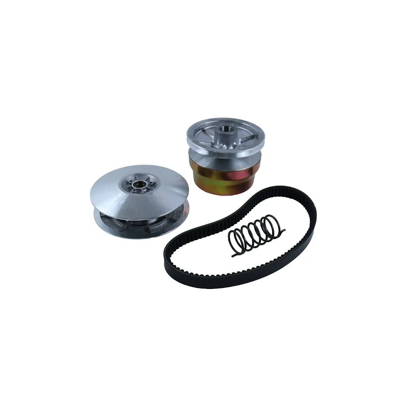 Drive Driven Clutch & Belt Kit J55-G6260-00-00 for Yamaha 4 Cycle Gas Golf Cart G2 G8 G9 G11 G14 G16 G20 G21 G22 - KUDUPARTS