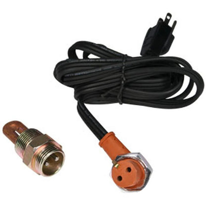 Conjunto de calentador de bloque de motor 3/4NPT 400W 120V para tractores Massey Ferguson 255, 285, 1080, 1085, 302, 304, 365 y 3265