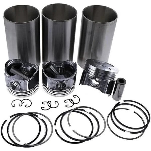 Engine D902 Piston with Rings and Liners Kit STD for Kubota KX41-3 Excavator - KUDUPARTS