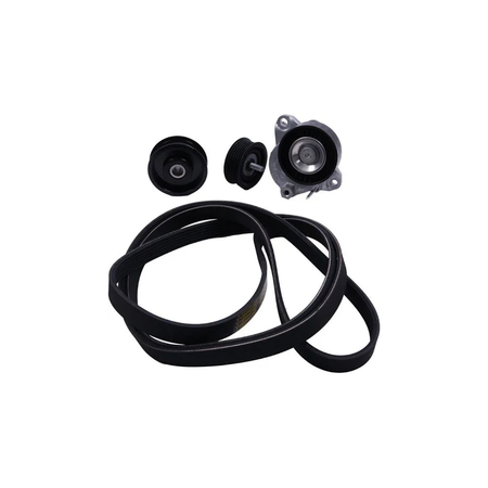 Engine Drive Belt Tensioner Idler Pulley Serpentine Belt Kit 2722000270 for Mercedes Benz GL450 ML350 ML550 SLK300 - KUDUPARTS