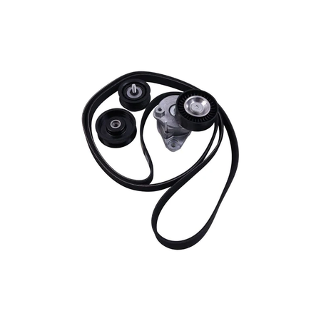 Engine Drive Belt Tensioner Idler Pulley Serpentine Belt Kit 2722000270 for Mercedes Benz GL450 ML350 ML550 SLK300 - KUDUPARTS