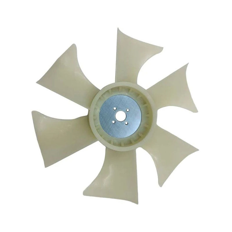 Ventilateur YM129655-44740 pour moteur Komatsu 3D84E-5 3D88E-6 3D88E-7 excavatrice PC30MR-2 PC30MR-5 PC35MR-2 PC35MR-3 6 pales