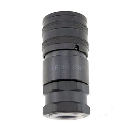 Female Hydraulic Flat Face Quick Coupler 153-2994 for Caterpillar CAT 302.2D 302.4D 302.5 302.7D 303 303.5 304 304.5 305 305.5 306 306.5 307E2 308 309 307.5 308.5 310 307D - KUDUPARTS