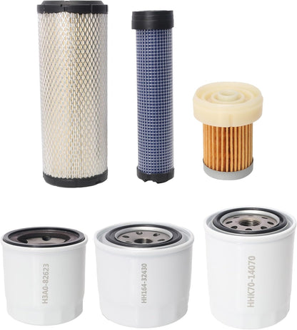 Kit de filtres pour tracteur Kubota L2800 L3200 L3400 L3700SU L3800 (HST)
