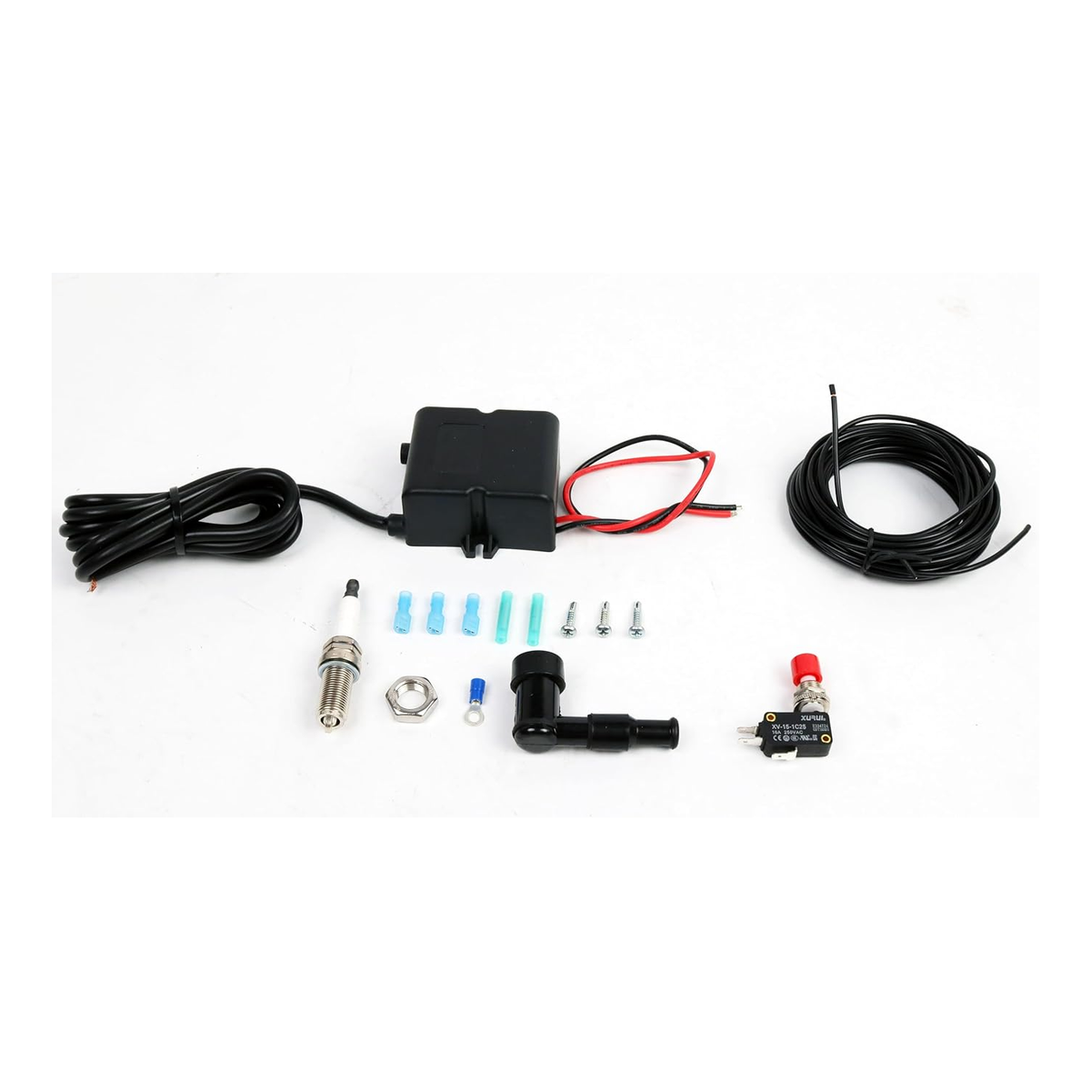 Flamethrower Kit BFTKAFK-Single for Vehicle or Motorcycle with Single Tailpipe - KUDUPARTS