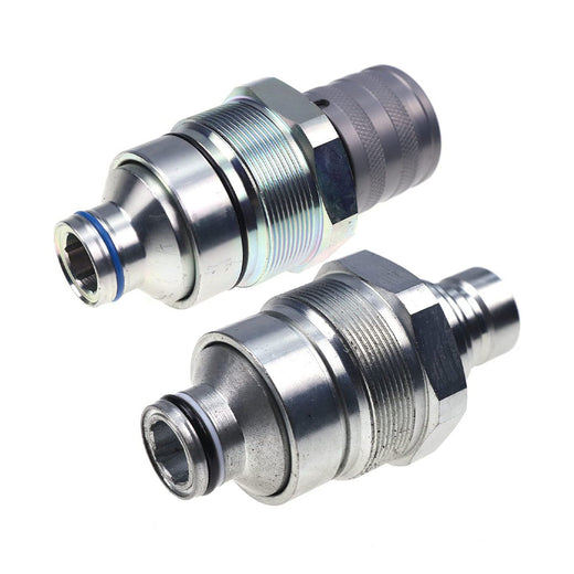 Flat Face Coupler Kit V1311-77140 V1311-77150 for Kubota Track Loader - KUDUPARTS