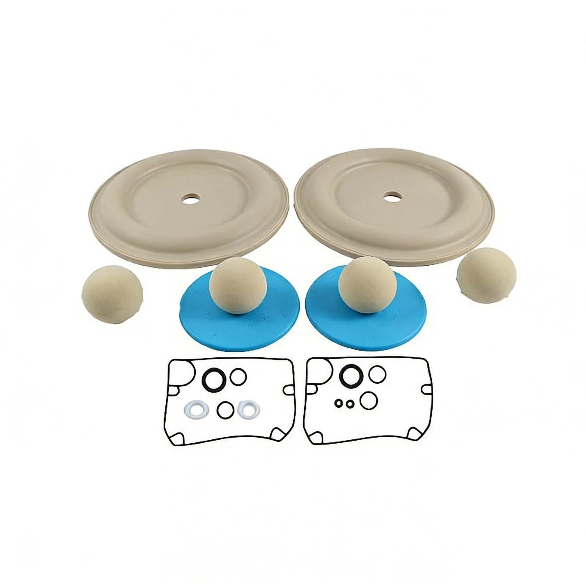 Fluid Section Repair Kit 637303-AA for Ingersoll Rand ARO Air Operated Double Diaphragm Pump - KUDUPARTS