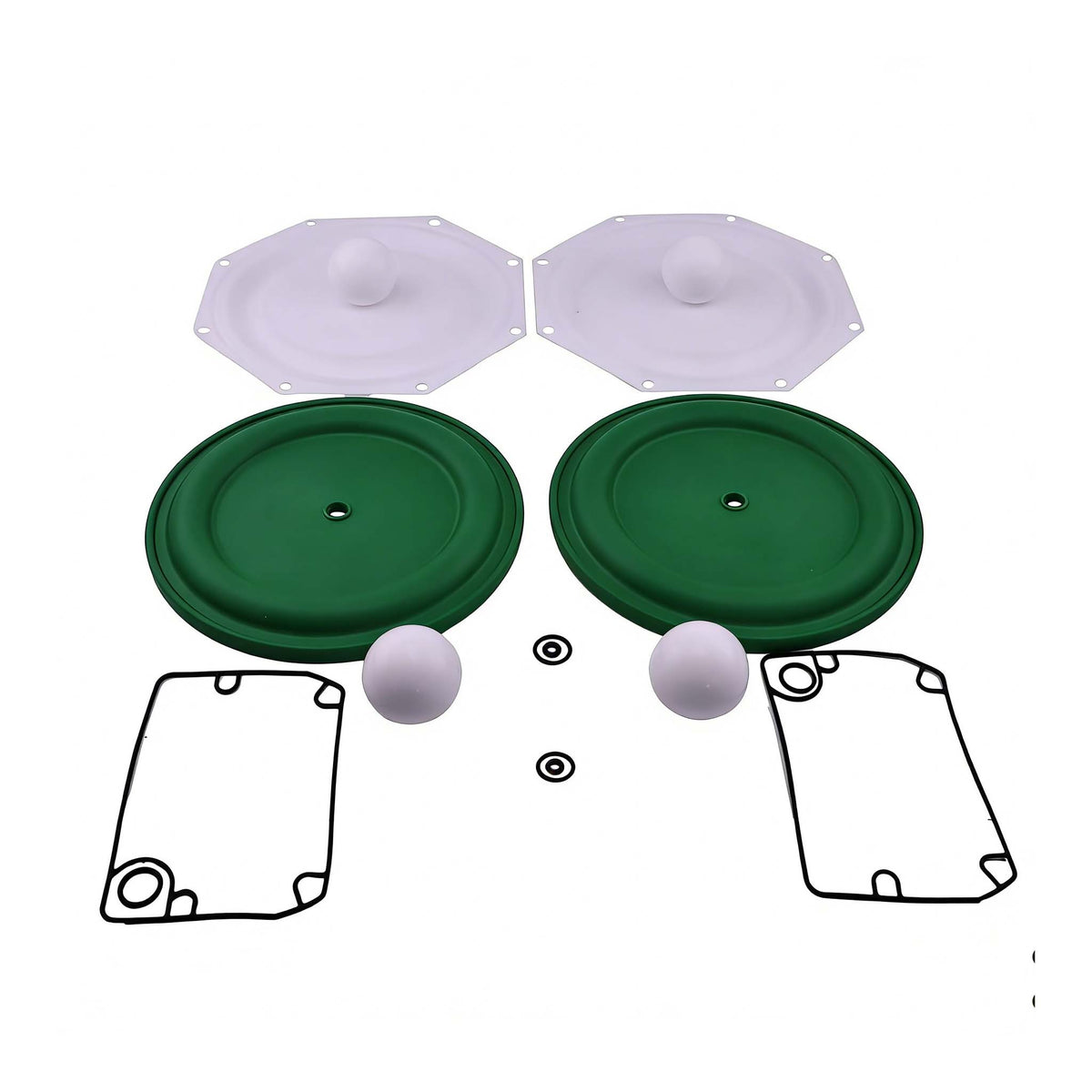 Fluid Section Service Kit 637309-TT for Ingersoll Rand ARO Diaphragm Pump - KUDUPARTS
