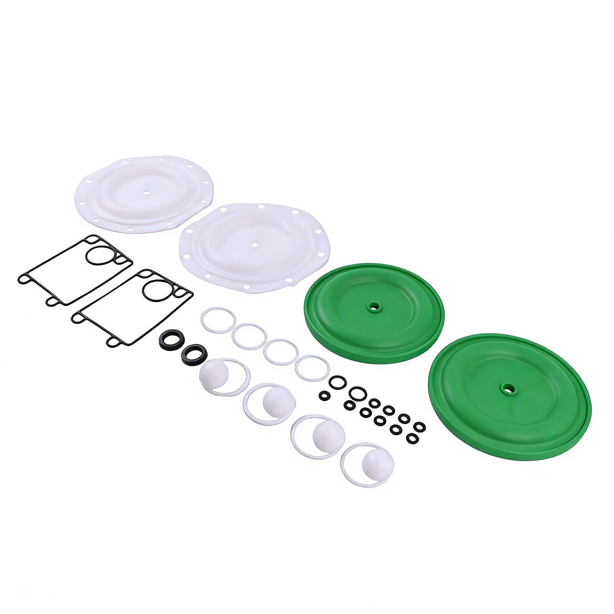 Fluid Section Service Kit 637396-TT for Ingersoll Rand ARO PTFE Air Operated Double Diaphragm Pump - KUDUPARTS