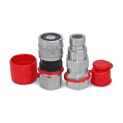 For Volvo MC60 MC70 MC80 58 SAE Flat Face Hydraulic Quick Connect Coupler Set - KUDUPARTS