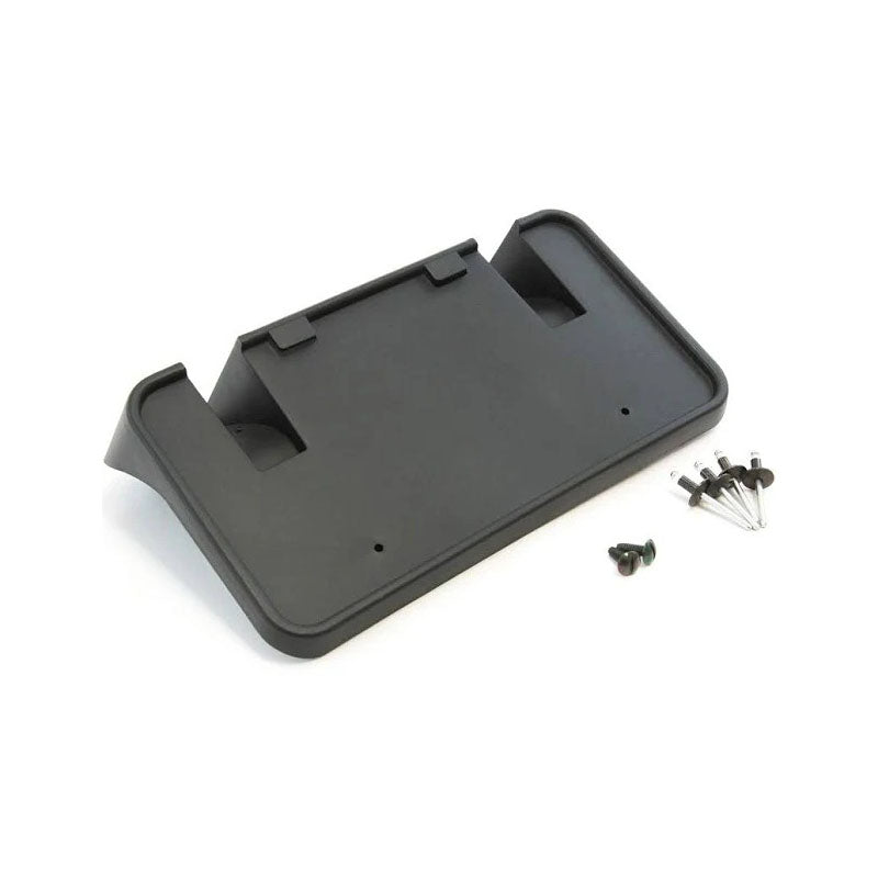 Front Bumper License Plate Mount Holder F81Z-17A385-AA for Ford Excursion F-250 F-350 F-450 F-550 Super Duty 1999-2001 - KUDUPARTS