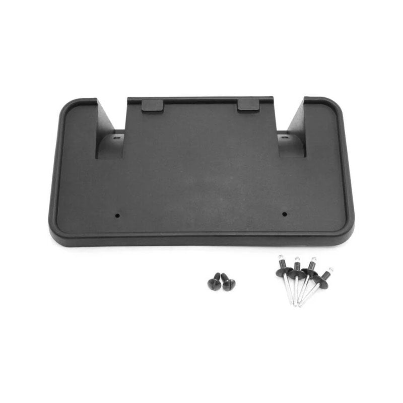 Front Bumper License Plate Mount Holder F81Z-17A385-AA for Ford Excursion F-250 F-350 F-450 F-550 Super Duty 1999-2001 - KUDUPARTS