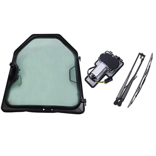 Front Door and Window Assembly Kit 7109665 6729776 7109661 for Bobcat 751 753 763 773 863 873 A220 A300 S100 S130 S150 S160 S175 S185 S205 S220 S250 - KUDUPARTS
