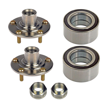 Front Wheel Bearing & Hub Kit BHA53198 for Honda Accord Element Pilot Acura RSX MDX - KUDUPARTS