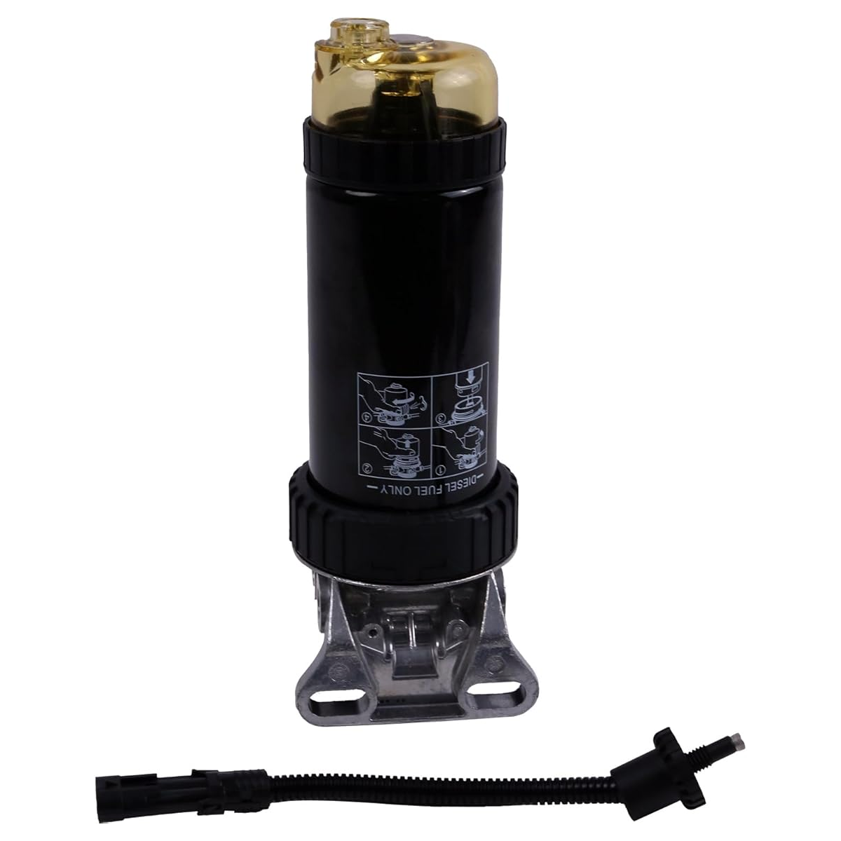 Fuel Filter Water Separator and Housing RE541922 RE529641 for John Deere Engine 3029 4045 6068 Excavator Tractor - KUDUPARTS