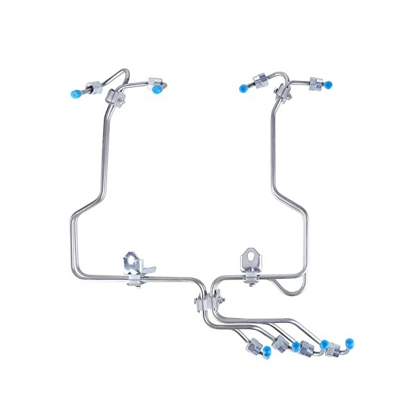 Fuel Injector Supply Tube Line Kit 3960783 3960784 for Cummins Engine 6B5.9 6BT 5.9L 1991-1993 Dodge Pickup - KUDUPARTS