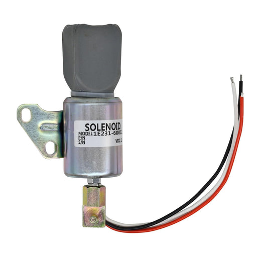 Fuel Shut Down Solnoid 1E231-60011 for Kubota V2203 D722 D902 Z482 Engine - KUDUPARTS