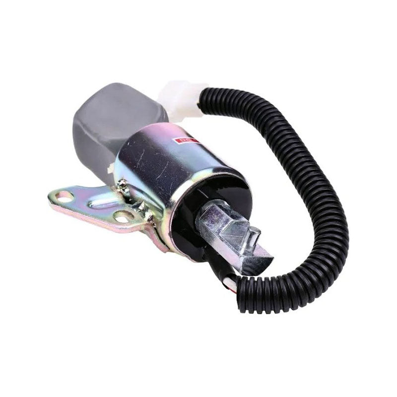 Fuel Shut Off Solenoid KT1G386-6001-2 for Komatsu Engine 3D67E-1A-5A 3D67E-2A Excavator PC14R-2 PC14R-3 PC16R-2 PC16R-3 PC18MR-3
