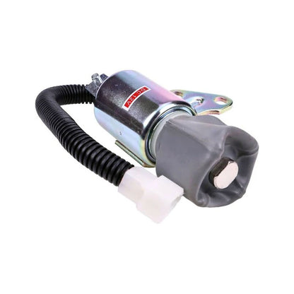 Fuel Shut Off Solenoid KT1G386-6001-2 for Komatsu Engine 3D67E-1A-5A 3D67E-2A Excavator PC14R-2 PC14R-3 PC16R-2 PC16R-3 PC18MR-3