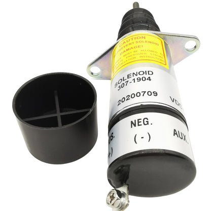 Solénoïde d'arrêt de carburant 307-1904 pour générateur Onan 1502 12V
