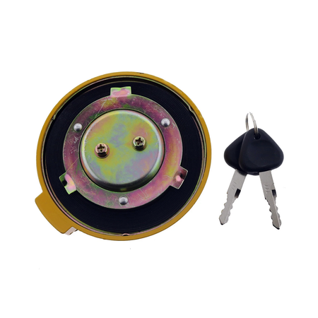 Fuel Tank Cap VOE14528922 with 2 Keys for Volvo Excavator EC140B EC160B EC180B EC240B EC290B EC700B EC460B EC360B EC330B - KUDUPARTS