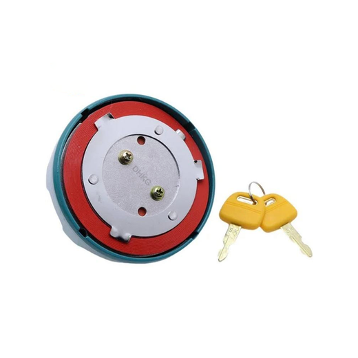 Fuel Tank Cap With 2 Keys DS-1593 for Kobelco Excavator SK200 - KUDUPARTS
