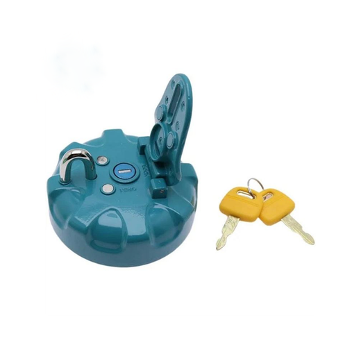 Fuel Tank Cap With 2 Keys DS-1593 for Kobelco Excavator SK200 - KUDUPARTS
