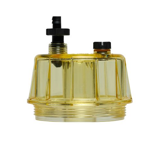 Fuel Water Separator Clear Bowl 129-0375 for Caterpillar CAT Excavator 5110B 345B 365B 385B Truck 725 730 735 740 D350E D400E 771D 775D - KUDUPARTS